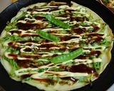 絹サヤのお好み焼き作り方4写真