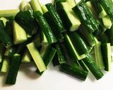 きゅうりと豚肉の甘辛炒め作り方1写真