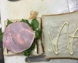 ベビーリーフとハムのサンドイッチ作り方5写真