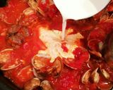 あさりのトマトクリームパスタ作り方6写真