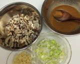 肉味噌の三色弁当作り方1写真