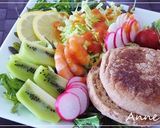 ☆玄米マフィンの野菜サンド☆作り方1写真