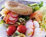 ☆玄米マフィンの野菜サンド☆作り方2写真