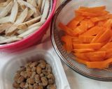 納豆とゴボウの♪ごま味噌炒め作り方1写真