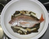簡単☆おいしい☆鯛の干物で中華風酒蒸し作り方11写真