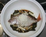 簡単☆おいしい☆鯛の干物で中華風酒蒸し作り方13写真