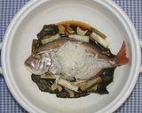 簡単☆おいしい☆鯛の干物で中華風酒蒸し作り方14写真