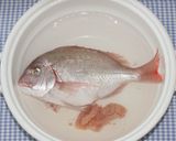 簡単☆おいしい☆鯛の干物で中華風酒蒸し作り方2写真