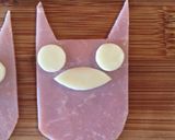 ハムでトトロのデコおにぎり＊キャラ弁にも作り方3写真