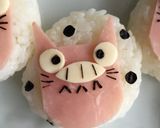 ハムでトトロのデコおにぎり＊キャラ弁にも作り方7写真