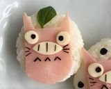 ハムでトトロのデコおにぎり＊キャラ弁にも作り方8写真