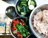 鶏むね肉の彩りハーブ焼き作り方1写真