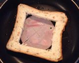 簡単！朝食に！ハムエッグトースト作り方2写真