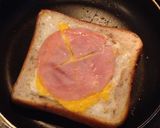 簡単！朝食に！ハムエッグトースト作り方5写真