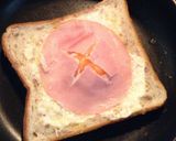 簡単！朝食に！ハムエッグトースト作り方6写真