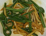 簡単♪こごみとさつま揚げの甘辛炒め♪作り方7写真