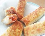 節約♡ツナと残り野菜の春巻き作り方5写真