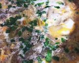 豚ひき肉で豚そぼろ！親子丼風に！作り方5写真