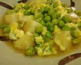 旬☆お豆さんの卵とじ作り方4写真