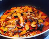 トマトジュースでトマト煮込みグラタン♪作り方5写真