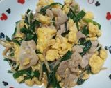 めんつゆで簡単♪ニラ玉豚肉炒め☆作り方5写真