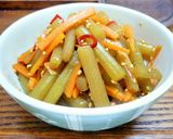 ☆フキとにんじんのピリ甘辛炒め煮☆作り方6写真