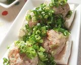 蒸し豆腐 香味団子のせ作り方7写真