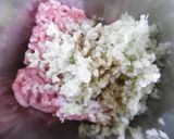 蒸し豆腐 香味団子のせ作り方2写真