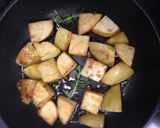 たことカリッとポテトのガーリックバジル作り方2写真