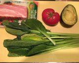 小松菜ソースのサラダパスタ作り方1写真
