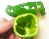 玉ねぎいっぱいの丸ごとピーマン肉詰め作り方2写真