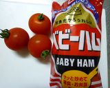 お弁当に♪簡単ミニトマトのベビーハム挟み作り方1写真
