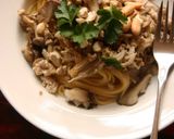 焼き加減で違うきのこパスタ鉄フライパン編作り方5写真