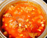 唐揚げとビーンズのトマト煮込み作り方8写真