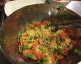 トマトと枝豆、えんどう豆の冷製塩糀パスタ作り方5写真
