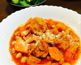 唐揚げとビーンズのトマト煮込み作り方9写真