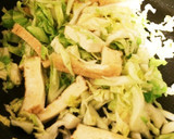 厚揚げとキャベツのお好み焼き風炒め☆作り方3写真