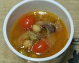 人参ドレッシングで具だくさん豆のスープ作り方7写真