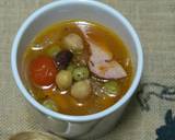 人参ドレッシングで具だくさん豆のスープ作り方8写真