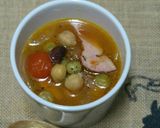 人参ドレッシングで具だくさん豆のスープ作り方8写真