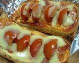 超かんたん！ミニトマトのピザトースト作り方5写真