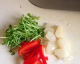 豆苗とパプリカのマリネ風作り方1写真