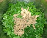 水菜と豆腐のサラダ作り方1写真