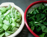 青梗菜と油揚げの炒め煮☆作り方1写真