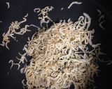 カリカリしらすと水菜のサラダ作り方1写真