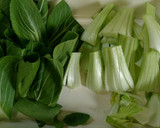 ちんげん菜と厚揚げの煮もの作り方1写真