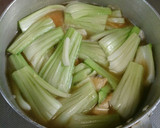 ちんげん菜と厚揚げの煮もの作り方4写真