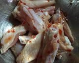 簡単若鳥手羽中のピリ辛揚げ作り方1写真