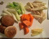 ゴロゴロ野菜とささみの治部煮風♪作り方1写真