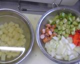 お勤め野菜にご苦労様を♡ミネストローネ♡作り方1写真